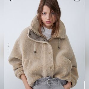 NWT! Zara Teddy Jacket